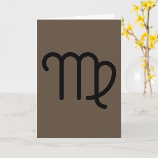 Virgo Karte (Gelbe Blume)