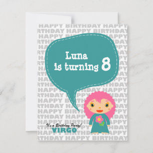 Virgo Kids Party Einladung