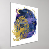 Virgo Lady Sign of the Zodiac Custom Birth Date Foliendrucke (Ablage )