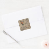 Virgo, Libra und Scorpio Quadratischer Aufkleber (Umschlag)