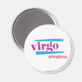 Virgo Lila Magnet (Vorderseite/Rückseite)