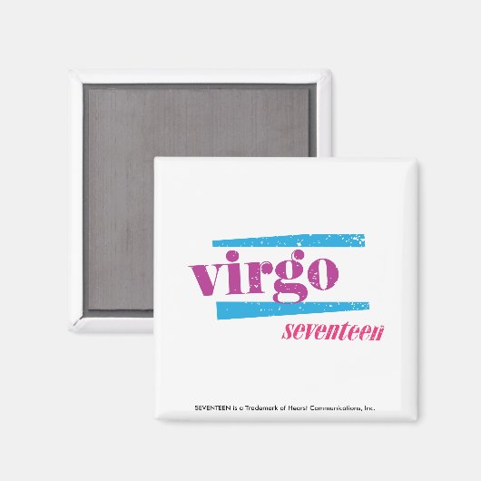 Virgo Lila Magnet (Vorderseite/Rückseite)