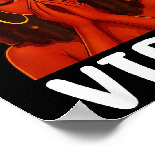 Virgo Loc'd Black Woman Pray Christian Zodiac Birt Poster (Ecke)