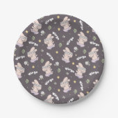 Virgo Loppi Tokki Bunny Zodiac Serie Muster II Pappteller (Vorderseite)