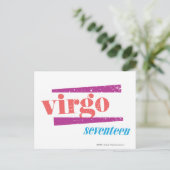 Virgo LtPink Postkarte (Stehend Vorderseite)