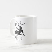 Virgo Maiden Constellation Individuelle Name Gebur Kaffeetasse (Vorderseite Links)