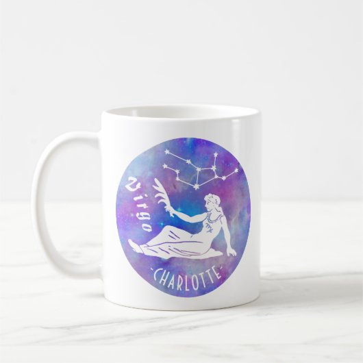 Virgo Maiden Constellation Stars Geburtsname Kaffeetasse (Links)