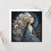 Virgo Maiden Zodiac Astrology Mystical Birthday Karte (Vorderseite/Rückseite Beispiel)