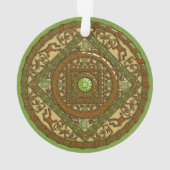 Virgo Mandala Acrylic Ornament (Rückseite)