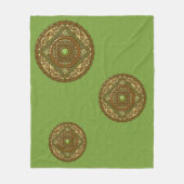 Virgo Mandala Fleece Blanket (Vorderseite)