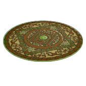 Virgo Mandala Glas Cutting Board Schneidebrett (Ecke)