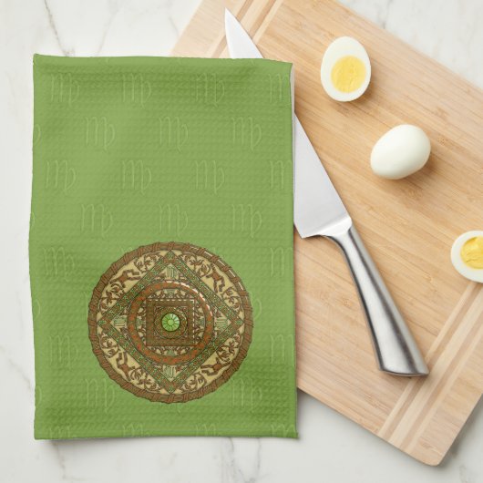 Virgo Mandala Handtuch (Viertel Falte)