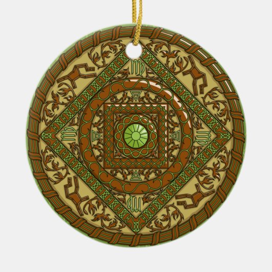 Virgo Mandala Ornament (Vorne)