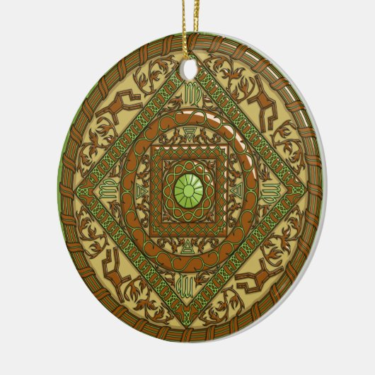 Virgo Mandala Ornament (Links)