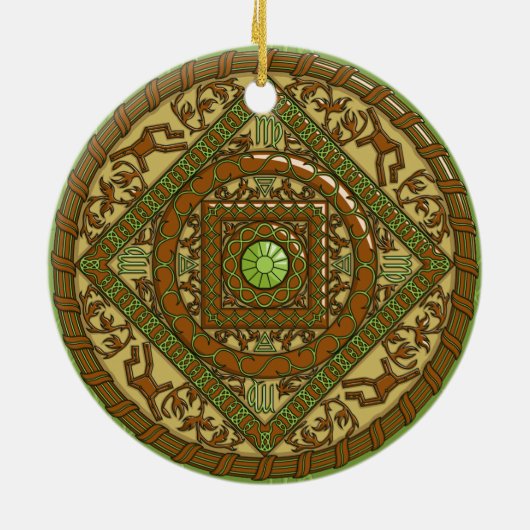 Virgo Mandala Ornament (Hinten)
