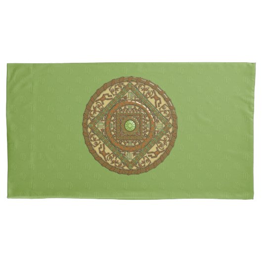 Virgo Mandala Pillowcase Kissenbezug (Vorderseite)