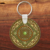 Virgo Mandala Schlüsselanhänger (Vorderseite)