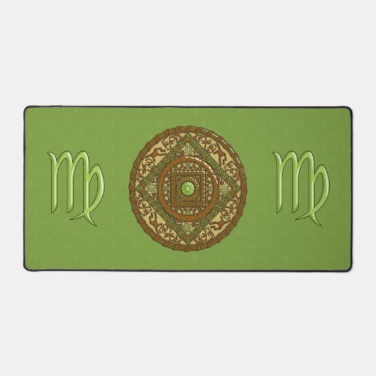 Virgo Mandala Schreibtischunterlage (Vorderseite)
