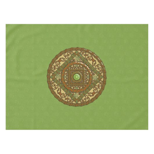 Virgo Mandala Tablecloth Tischdecke (Vorderseite (Horizontal))