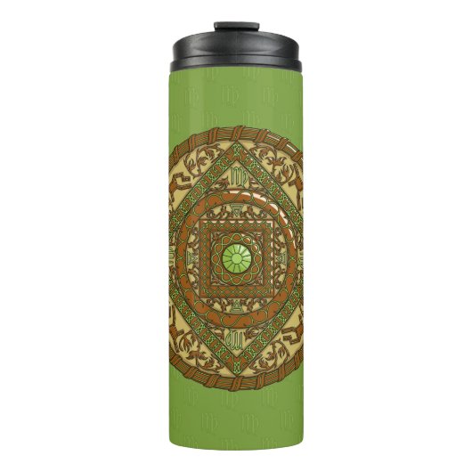 Virgo Mandala Thermal Tumbler Thermosbecher (Vorderseite)