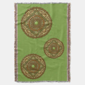 Virgo Mandala Throw Blanket Decke (Vorderseite Vertikal)