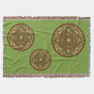 Virgo Mandala Throw Blanket Decke