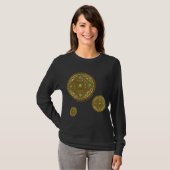 Virgo Mandala Women's Dark Shirt (Vorne ganz)