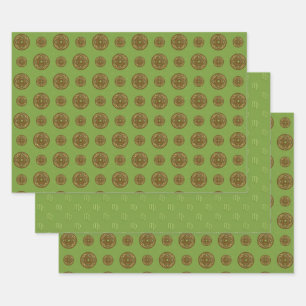 Virgo Mandala Wrapping Paper Set Geschenkpapier Set
