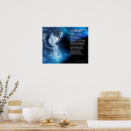 Virgo-Merkmale Poster (Küche)