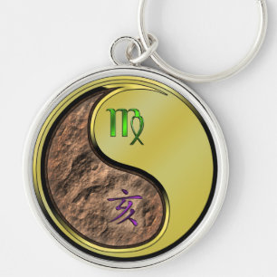 Virgo & Metal Boar Schlüsselanhänger