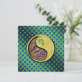 Virgo & Metal Ox Karte (Stehend Vorderseite)