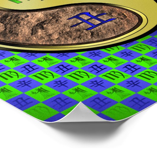 Virgo & Metal Ox Poster (Ecke)