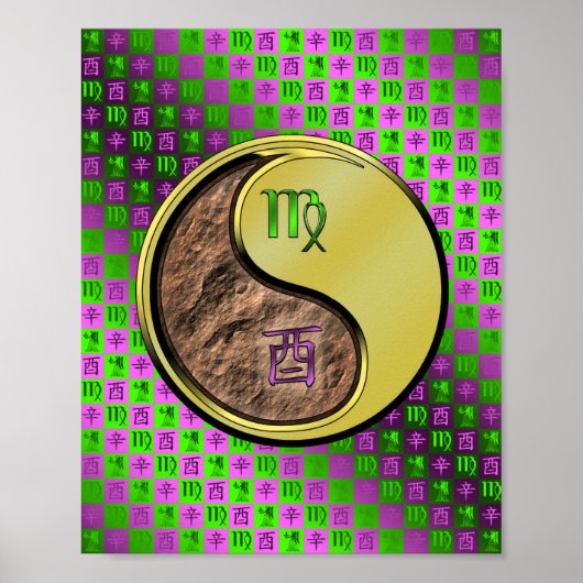 Virgo & Metal Rooster Poster (Vorne)