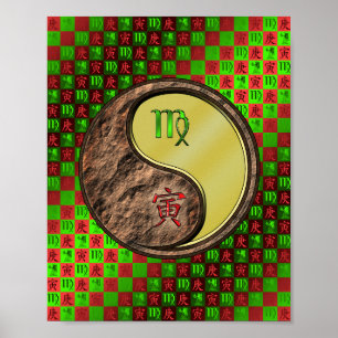 Virgo & Metal Tiger Poster