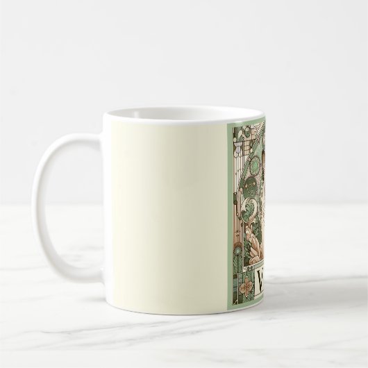 Virgo Meticulous Cat Zodiac Kaffeetasse (Links)