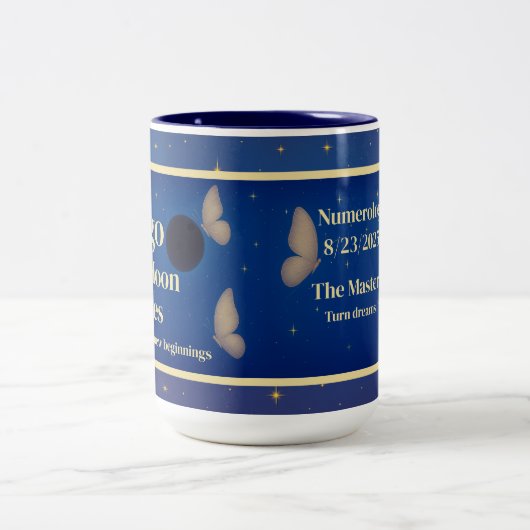 Virgo New Moon Vibes Astrologie Tasse (Mittel)