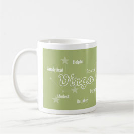 Virgo Olive Green Astrologie Zodiac Sign Tasse