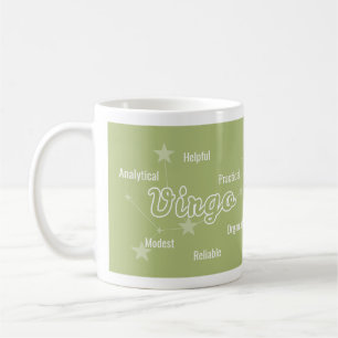 Virgo Olive Green Astrologie Zodiac Sign Tasse