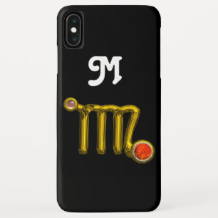 VIRGO ORANGE AGATE GOLD ZODIAC SIGN JEWEL MONOGRAM Case-Mate iPhone HÜLLE
