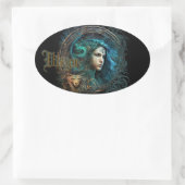 Virgo Ovaler Aufkleber (Tasche)