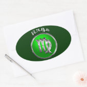 Virgo Ovaler Aufkleber (Umschlag)