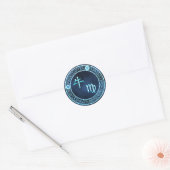 Virgo/Ox Runder Aufkleber (Umschlag)