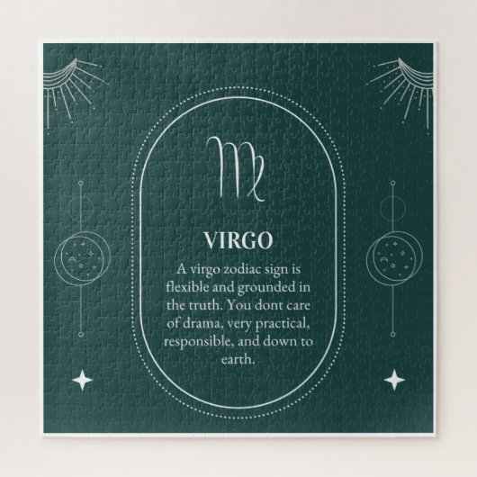 Virgo passen den Namen 12 Zeichen des Zodiaks an Puzzle (Vertikal)
