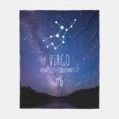 Virgo | Personalisierte Sternbilder Fleecedecke (Vorderseite)