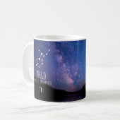 Virgo | Personalisierte Sternbilder Kaffeetasse (Vorderseite Links)
