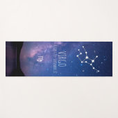 Virgo | Personalisierte Zodiac Astrologie Yoga Mat Yogamatte (Vorderseite (Horizontal))