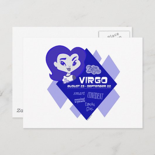 Virgo Postcard Postkarte (Vorne/Hinten)
