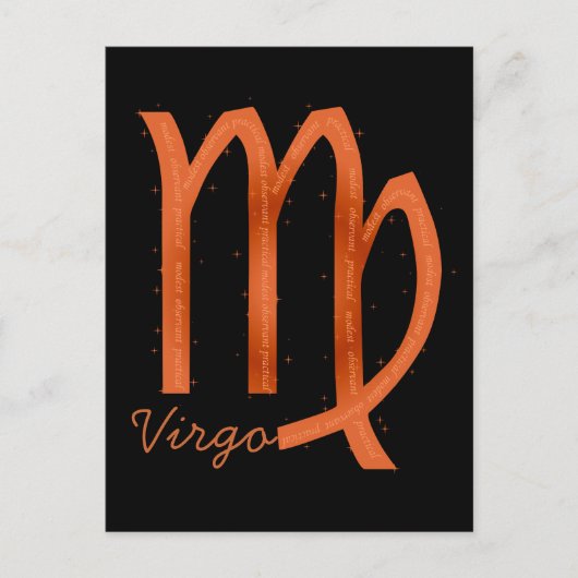 Virgo Postcard Postkarte (Vorderseite)