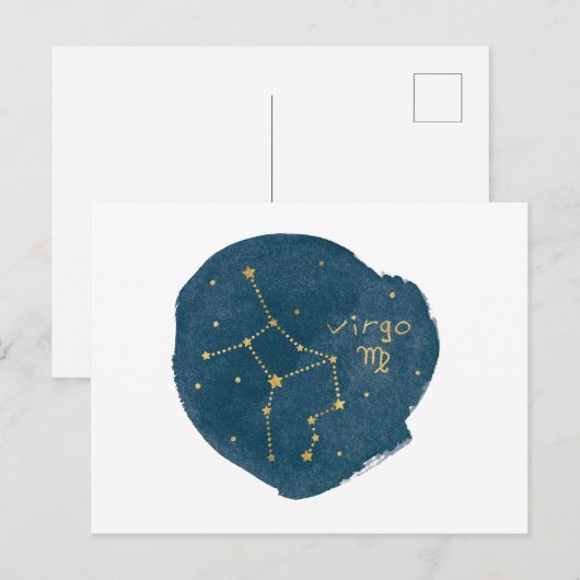 Virgo Postkarte (Vorne/Hinten)