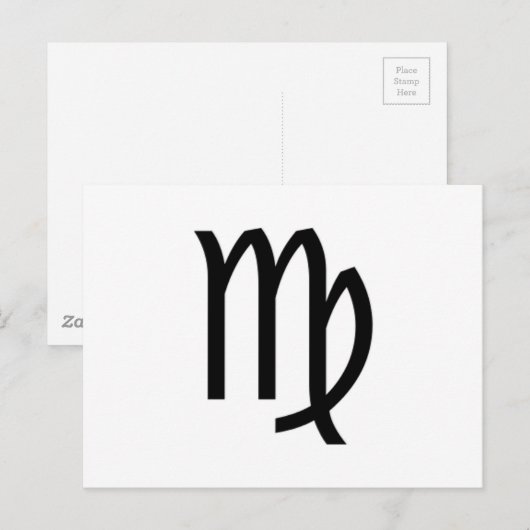 Virgo Postkarte (Vorne/Hinten)